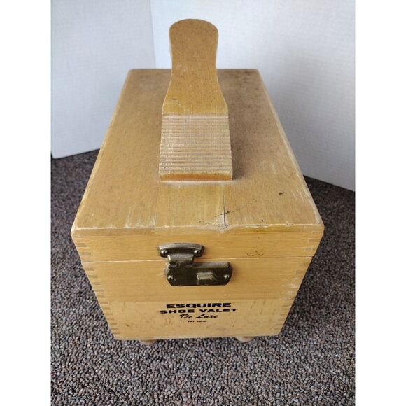 VTG ESQUIRE SHOE VALET DE luxe! W/brushes, Waxes, Polishes - Picture 2 of 11